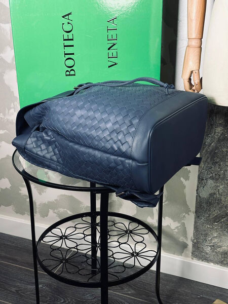 Мужской рюкзак Bottega Veneta мужской кожа синий 131375-2