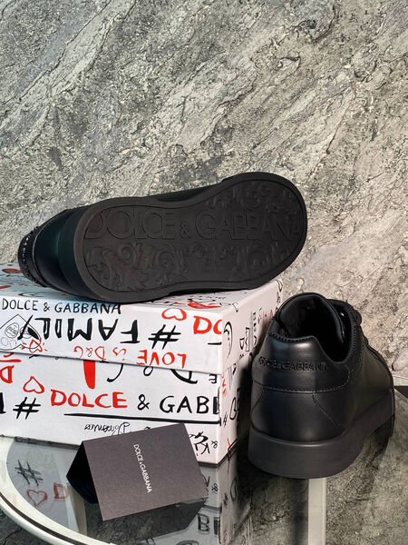 Мужские кеды Dolce & Gabbana мужской кожа черный 145699-5