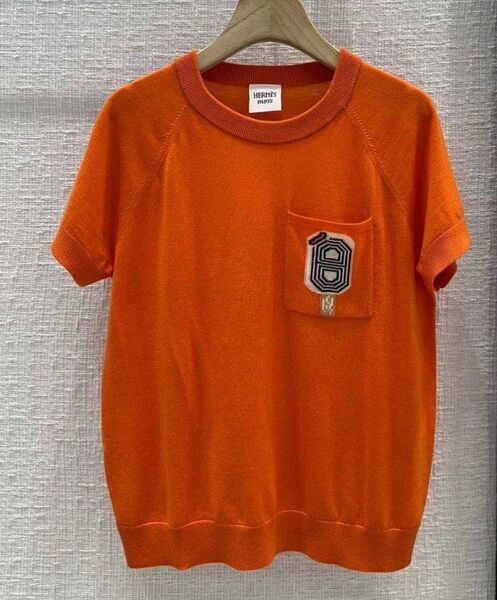 Футболка Hermès женский оранжевый 140068