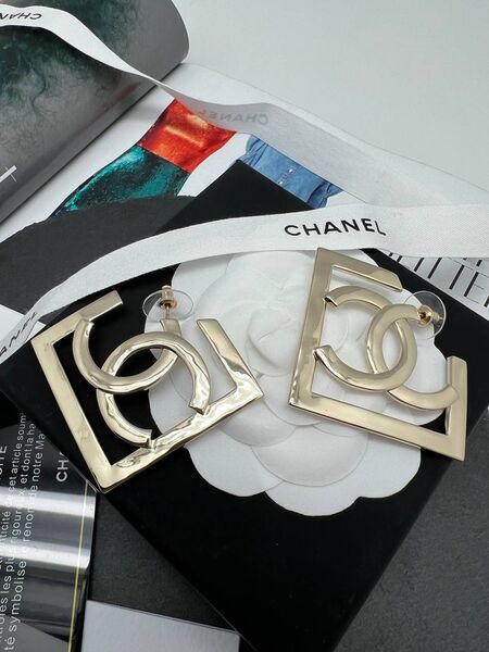 Серьги Chanel бронзовый 175343-3
