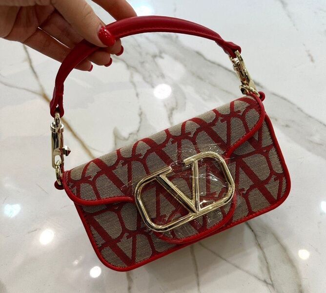 Сумка Valentino женский текстиль бордовый 102979
