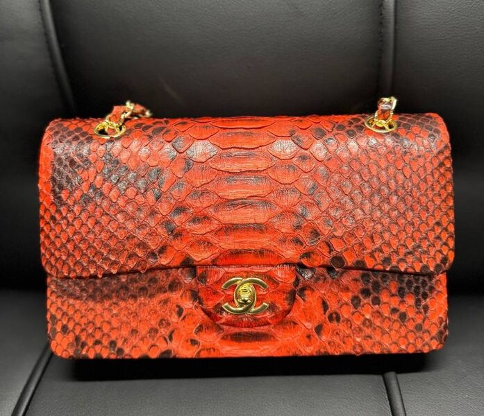 Сумка Chanel 2.55 женский кожа оранжевый 185183