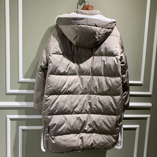 Пуховик Brunello Cucinelli женский графитовый 62292-12