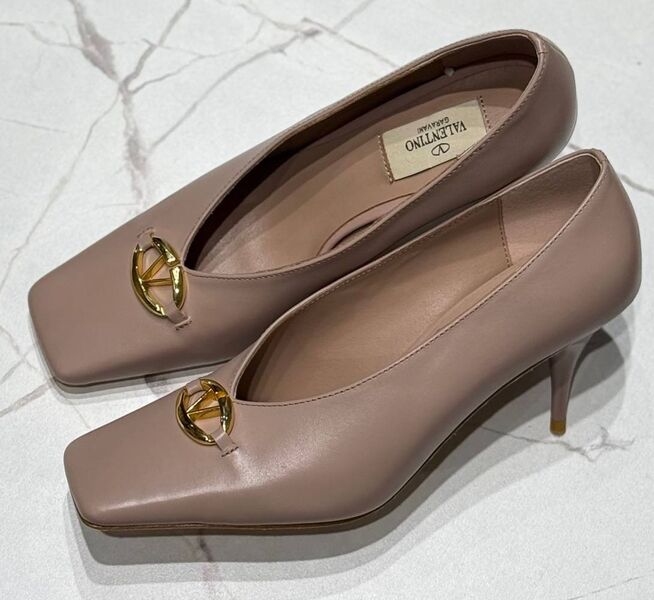 Туфли Valentino женский кожа розовый 172749