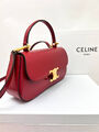 Сумка Celine женский кожа бордовый 169259-2