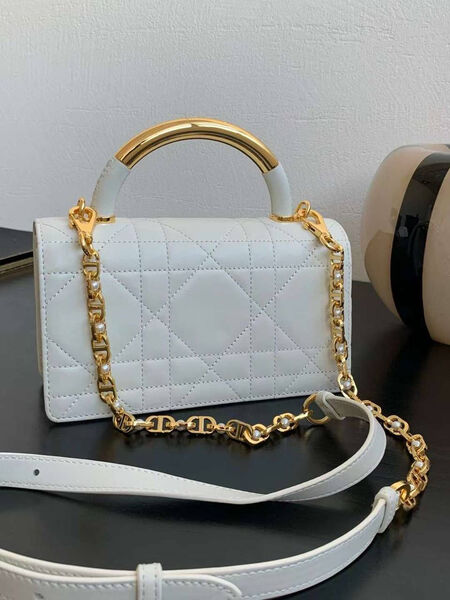 Сумка Christian Dior женский кожа белый 163119-2