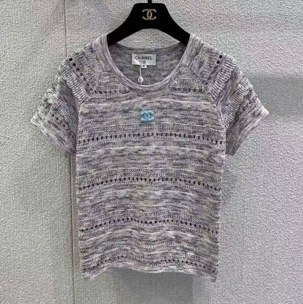 Футболка Chanel женский графитовый 192611