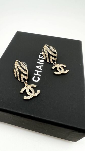 Серьги Chanel черный 176136-3