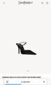 Туфли Saint Laurent женский сатин черный 171446-5