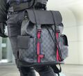 Мужской рюкзак Gucci мужской канва темно-серый 144446