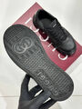 Мужские кеды Gucci мужской кожа черный 185039-5