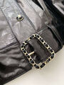 Куртка Chanel женский кожа черный 157404-4