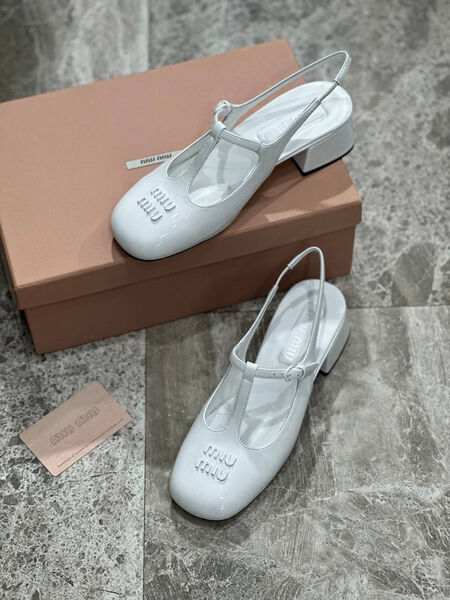 Туфли Miu Miu женский кожа белый 115013-2