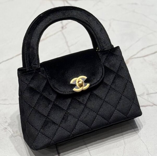 Сумка Chanel женский замша черный 175198