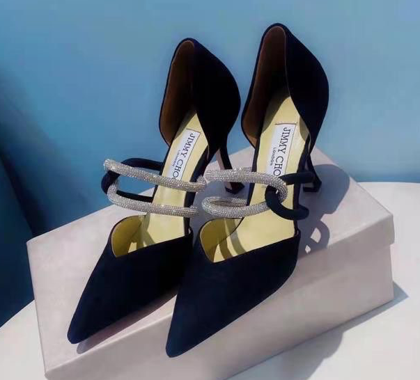 Туфли Jimmy Choo женский замша черный 96380
