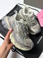 Кроссовки Balenciaga женский кожа графитовый 112077-2