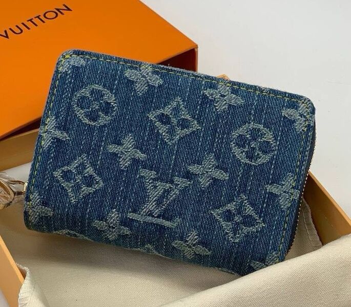 Кошелек Louis Vuitton женский кожа синий 149769