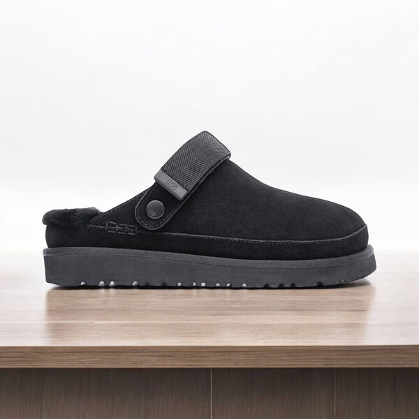 Сабо Ugg Goldenstar Clog женский замша черный 158961-2
