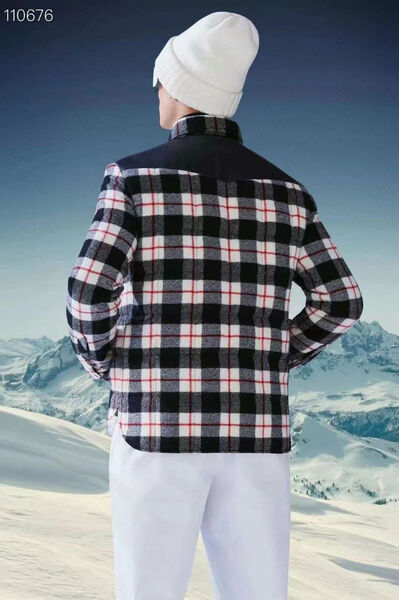 Мужская рубашка Moncler мужской черный 113615-3