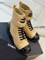 Ботинки Chanel женский кожа бежевый 125145-3