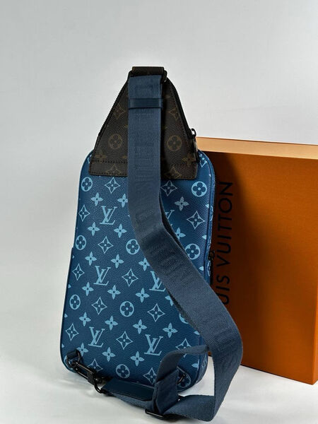 Мужская сумка слинг Louis Vuitton мужской кожа синий 136870-2