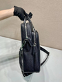 Мужской портфель Prada мужской кожа черный 52108-7