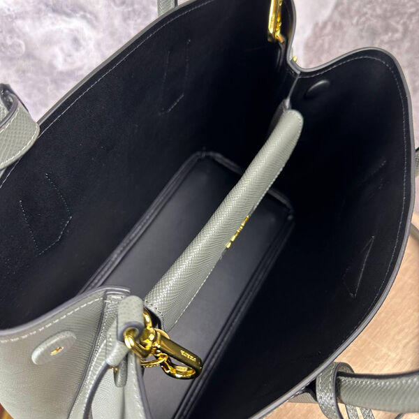 Сумка Prada женский кожа болотный 142113-5