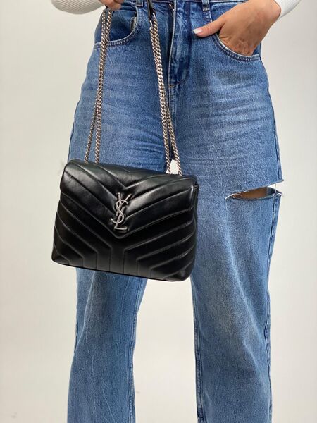 Сумка Saint Laurent женский кожа черный 77321-3