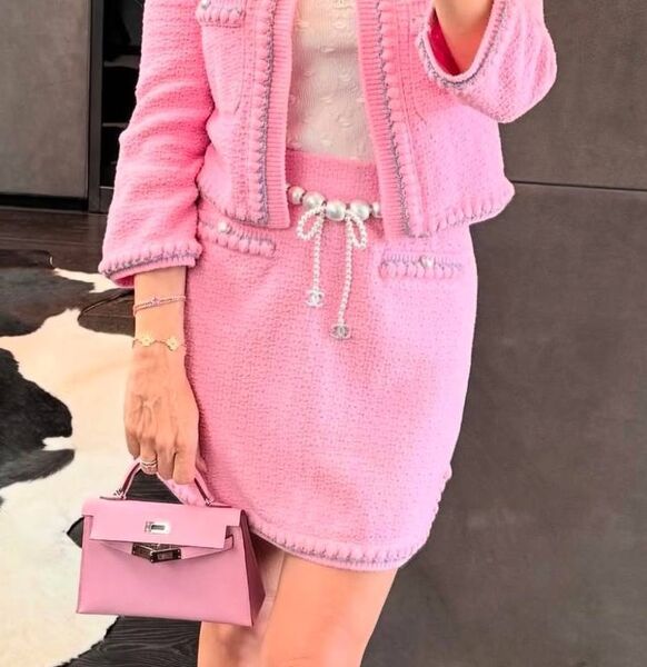 Юбка Chanel женский розовый 186063
