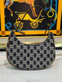 Сумка Celine Ava женский текстиль графитовый 142004-5