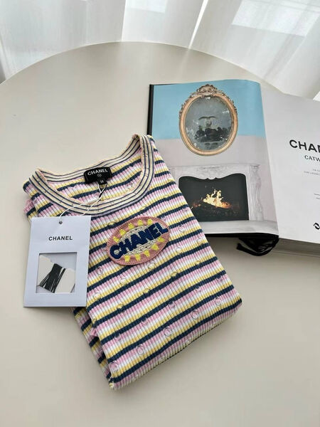 Футболка Chanel женский розовый 181223-3