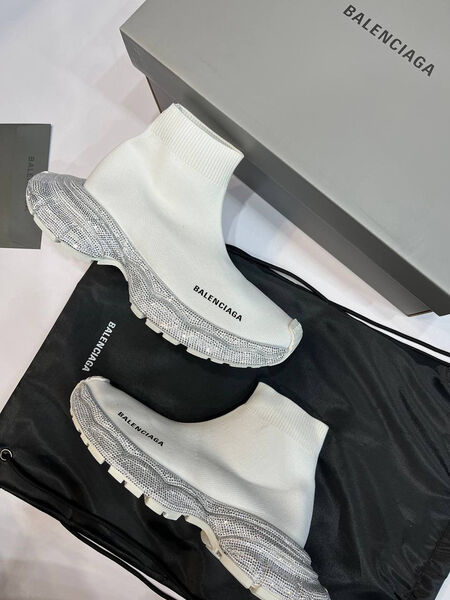 Кроссовки Balenciaga женский текстиль белый 139488-4