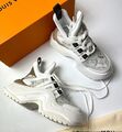 Кроссовки высокие Louis Vuitton женский кожа белый 109135-1