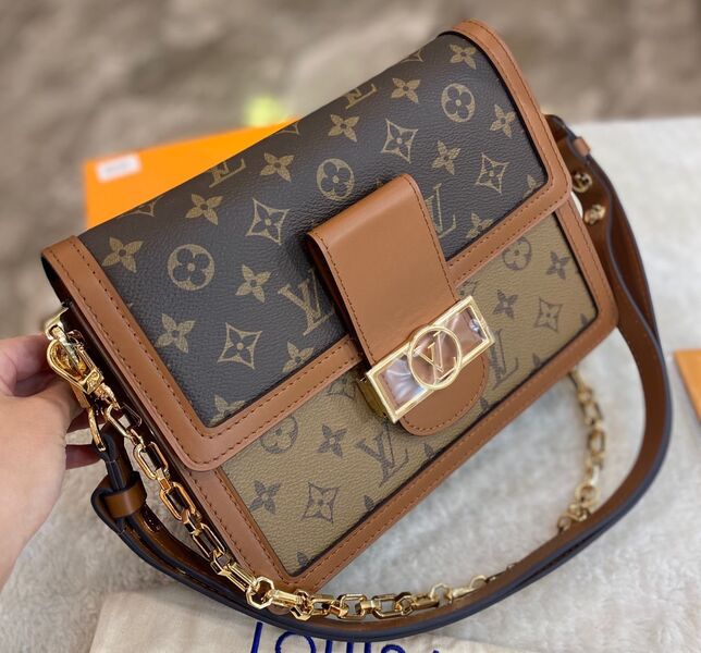 Сумка Louis Vuitton Dauphine Mm женский канва 97018