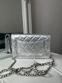 Сумка Chanel Mini женский кожа графитовый 143087-2