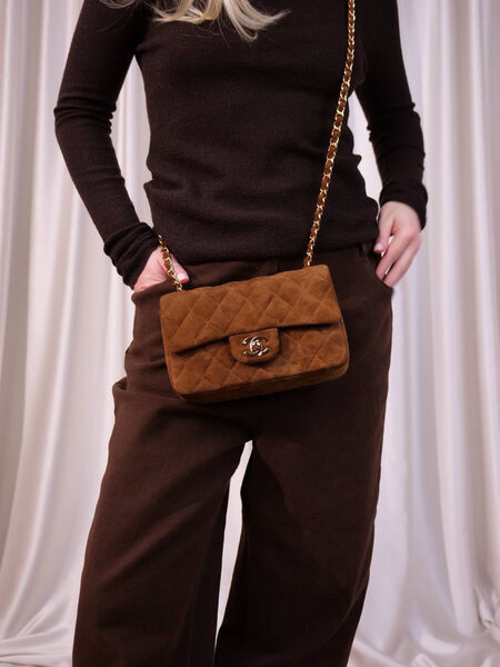 Сумка Chanel Mini 20 женский замша 171901-2