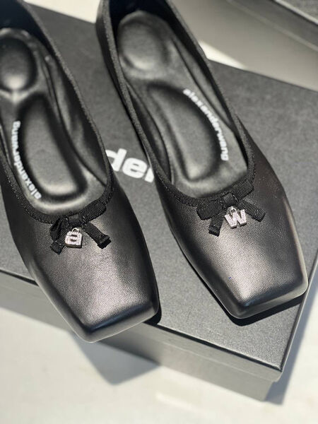 Балетки Alexander Wang женский кожа черный 114984-2