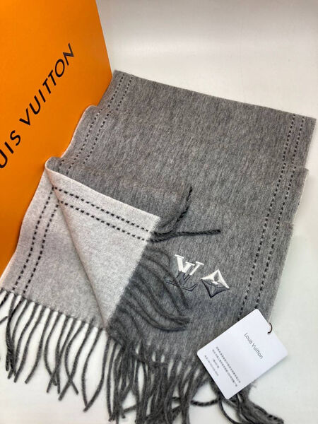 Шарф Louis Vuitton женский кашемир графитовый 164287