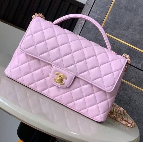 Сумка Chanel женский кожа фиолетовый 182086