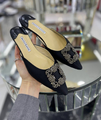 Мюли Manolo Blahnik женский черный 55006-2