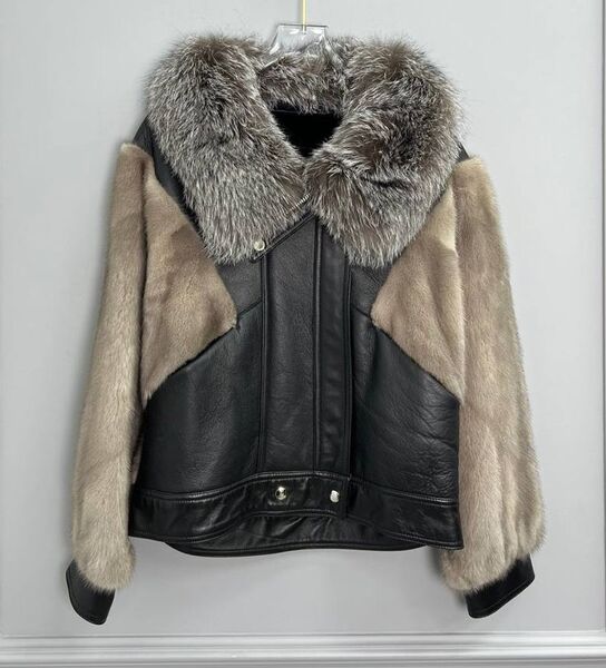 Дубленка Acne Studios женский кожа бежевый 166611
