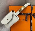 Женский ремень Hermès женский кожа белый 120130-1