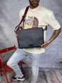 Мужская сумка мессенджер Gucci мужской текстиль синий 42761-2