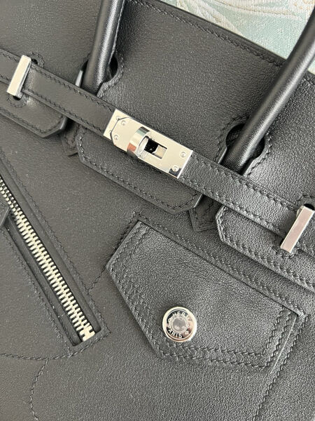 Сумка Hermès Birkin 25 женский кожа черный 139363-5