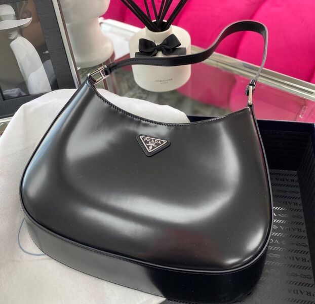 Сумка Prada Cleo женский кожа черный 77237