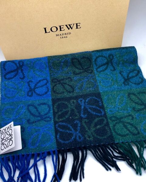 Мужской шарф Loewe мужской синий 54212