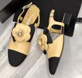 Туфли Chanel женский кожа бежевый 119049-1