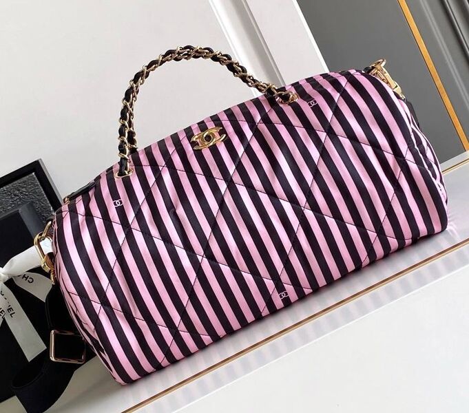 Сумка Chanel женский текстиль черный 194346