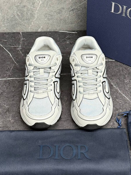 Мужские кроссовки Christian Dior мужской кожа графитовый 190376-3