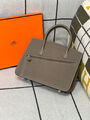Сумка Hermès Birkin En Desordre женский кожа графитовый 119951-2
